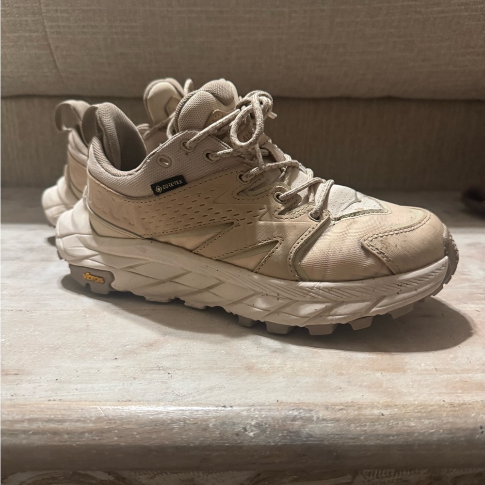 Hoka Athletic Shoes in Beige